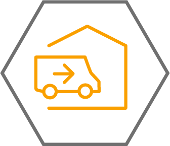 Icon für Wareneingang Warenausgang RFID basierte Warenein- und Warenausgang - RFID Konsortium